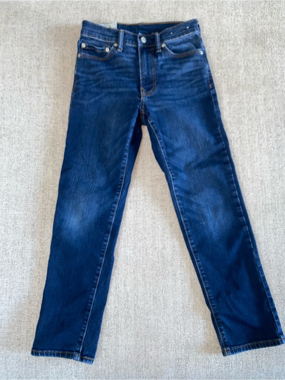 Abercrombie & Fitch Men's Dark Blue Slim Jeans
